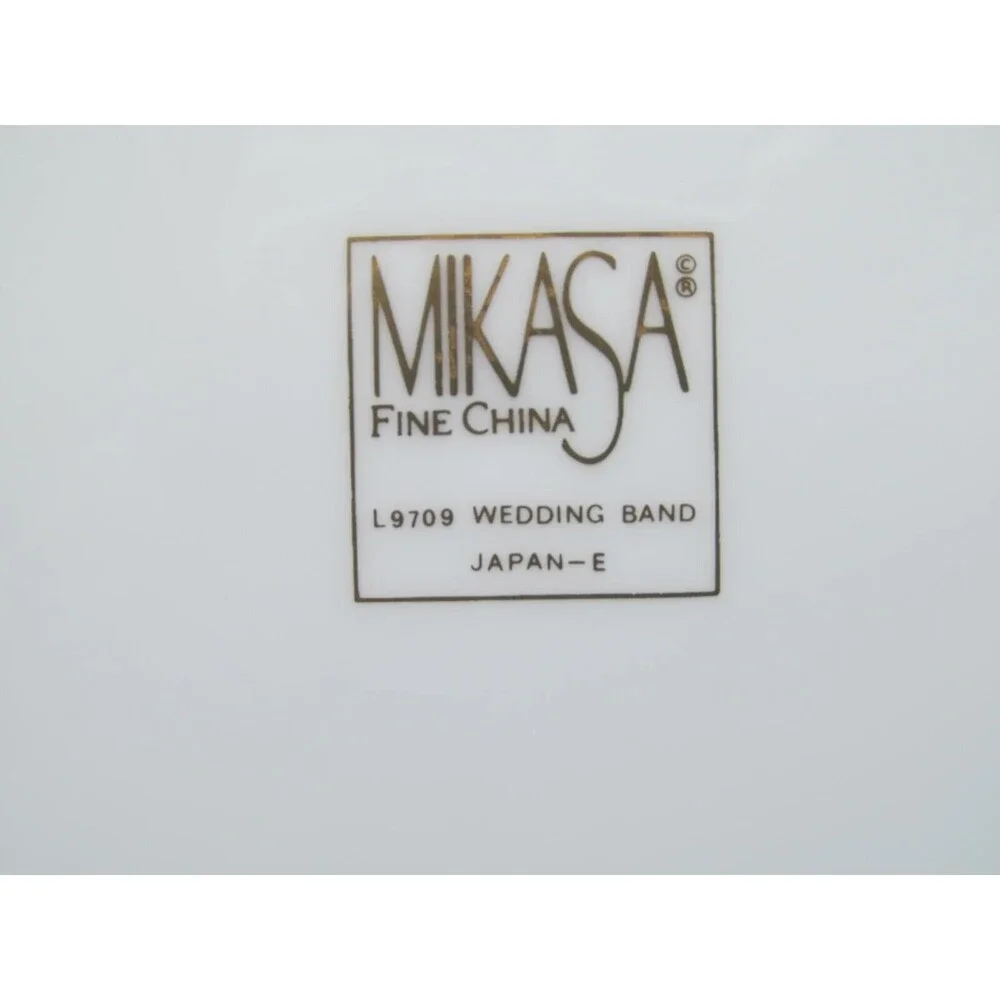 Mikasa Wedding Band Gold Trim 12